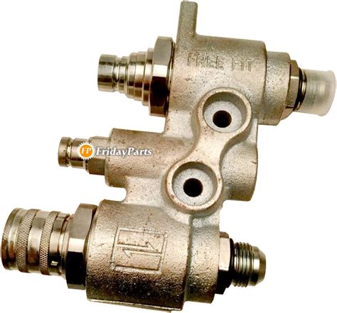 FridayParts Flat Face Hydraulic Quick Connect Coupler Set for 